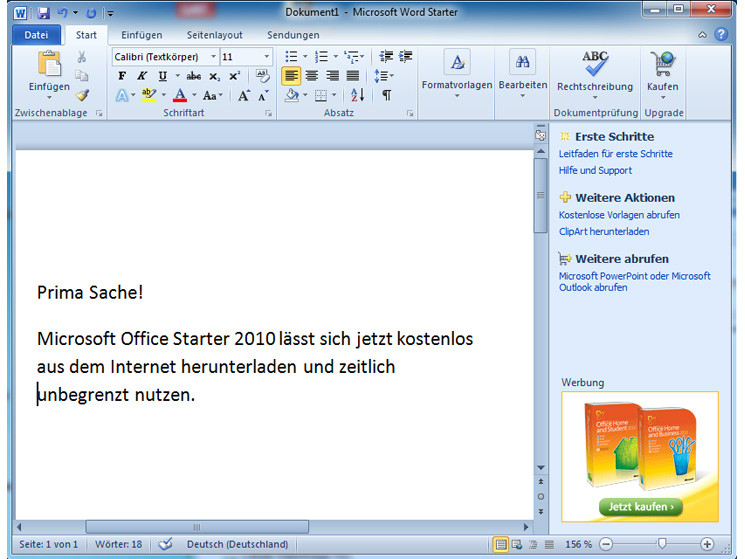 microsoft office starter 2010 free download