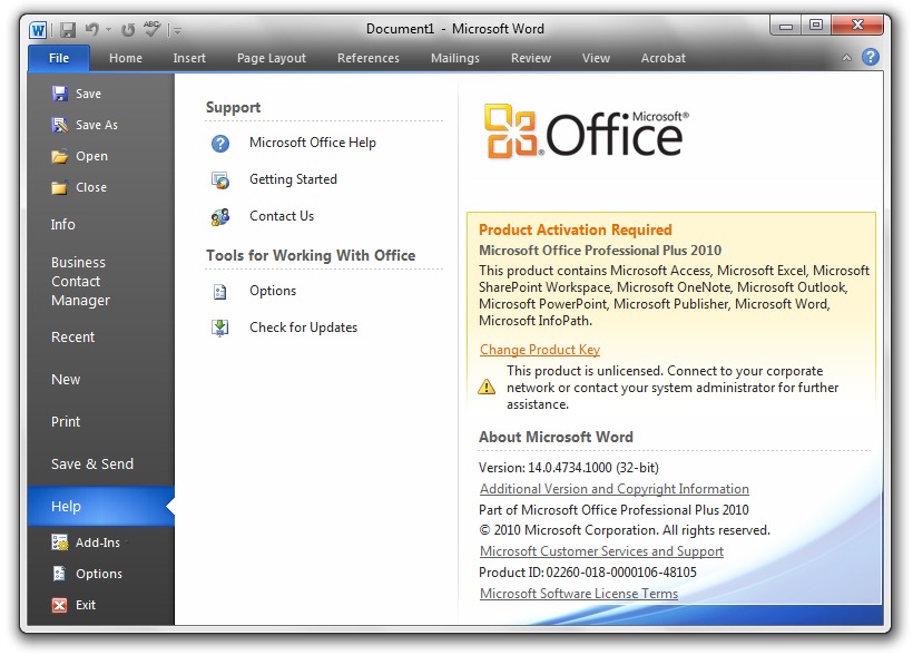 Office 2010 service pack download